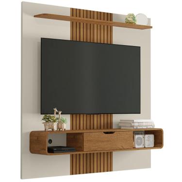 Imagem de Painel Suspenso Tv 65 Pol 159 Cm Lisboa Bechara Off White Naturalle