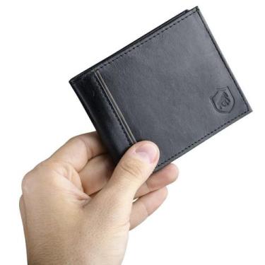 Imagem de Carteira De Couro Masculina Porta Cartão Maverick - Gshield
