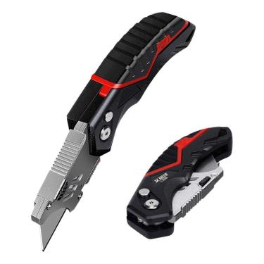 Imagem de Estilete Metal 18Mm Airaj Reforçado Profissional Aço Forte