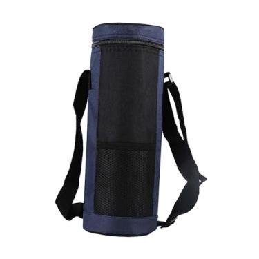 Imagem de Zxpjkyu Bolsa para Garrafa de água 2L, Alça de Ombro Ajustável, Coldre para Garrafa de água, Estojo Feminino, ótimo para Viagens E, Azul