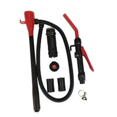 Imagem de Generic Ferramenta de troca de óleo, extrator de óleo, bomba de transferência de combustível multifuncional portátil controlável para barco, Preto, Vermelho