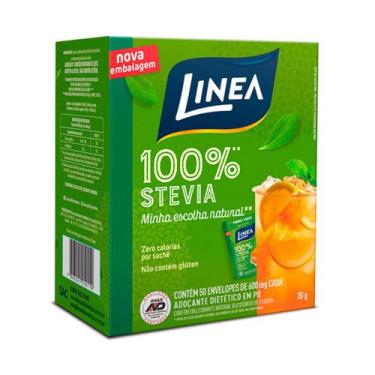 Imagem de Adoçante Dietético Stevia Linea 50 Sachês