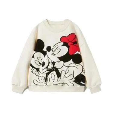 Imagem de Conjunto De Duas Peças De Moletom E Leggings Com Estampa Da Minnie Mou