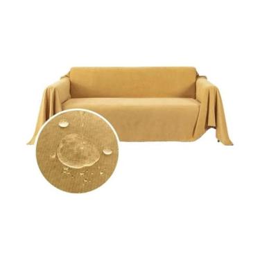 Imagem de Capa De Sofá À Prova D'água De Cor Sólida, À Prova De Poeira, Durável,