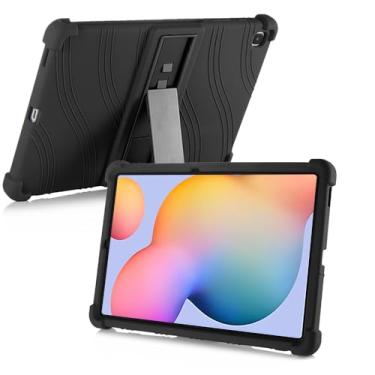Imagem de Hoibon Capa para tablet Samsung Galaxy Tab S6 Lite de 10,4 polegadas 2024/2022/2020, de silicone macio, à prova de choque, com suporte, para tablet Samsung Galaxy Tab S6 Lite 2024/2022/2020 de 10,4
