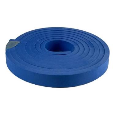 Imagem de Eva Rodape Acabamento Ripado 2Cm Autocolante Azul 2,5M - Nova Moldura