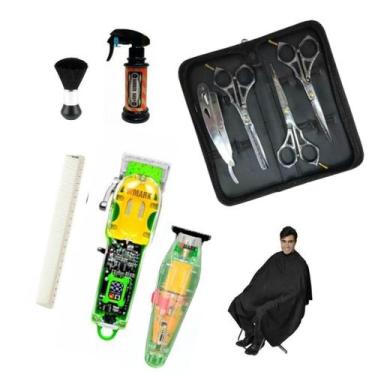 Imagem de Barbeiro Wmark 308 Corte 202 Ve Acabamento Tesouras Prata 6, Bivolt