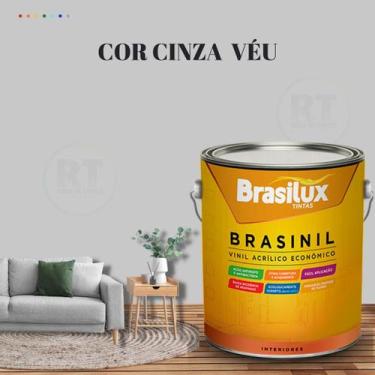 Imagem de Tinta Parede Cinza Véu Acrílica Brasinil Anti Mofo 3,2l - BRASILUX, CI