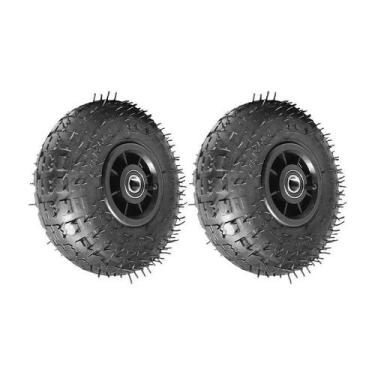 Imagem de Kit 2 un roda pneum ajax 3.50-4 350x4 4l plástico rol 20mm