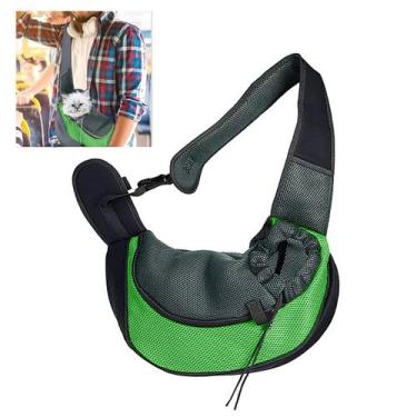 Imagem de Bolsa Canguru Cao Gato Cachorro Pet Mochila Carregador Ombros Costas A