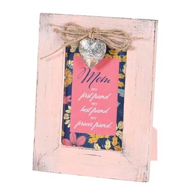 Imagem de Cottage Garden Placa decorativa de cavalete de mesa para mãe 15 x 15 cm MDF e vidro Mom My Best Friend