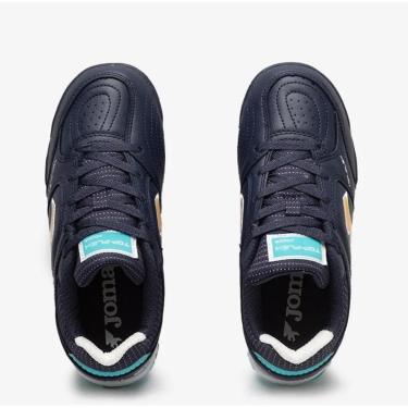 Imagem de Chuteira de Society Joma Top Flex Infantil - Azul Marinho-Unissex