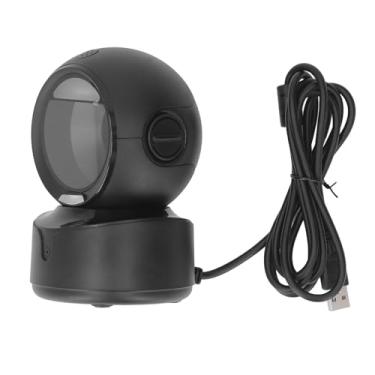 Imagem de Leitor de Código de Barras Omnidirecional, Leitor de Código de Barras de Mesa Plug and Play Com Detecção Automática e Base Antiderrapante para Armazém de Supermercado de Varejo