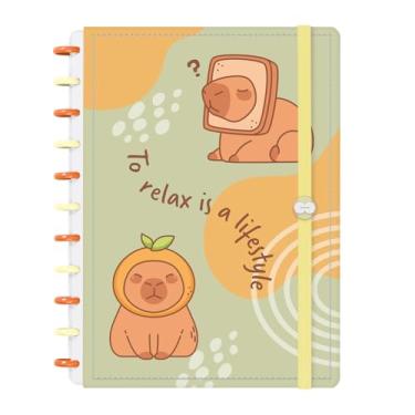 Imagem de Caderno de Disco Inteligente Iscool G Capivibes Relax Verde