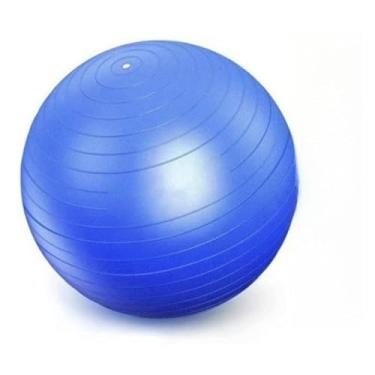 Imagem de Bola de Pilates e Fisioterapia 25/45/55/65cm De PVC para Exercício Yoga Pilates Ginastica Com Bomba(AZUL,45CM(Contêm BOMBA))