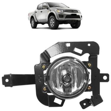 Imagem de Farol de Milha Auxiliar L200 2007 2008 2009 2010 2011 Lente Estriada V