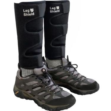 Imagem de Polainas de perna - Design de gancho e laço - Proteção da perna inferior para mountain bike, trabalho no quintal, pele fina, ao ar livre e proteção geral da canela/panturrilha - Neoprene (par)