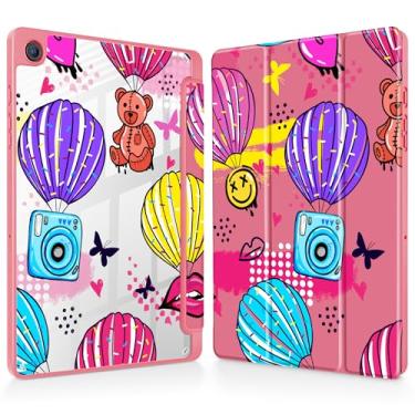 Imagem de Mektron Capa para Samsung Galaxy Tab A9+/A9 Plus 11 polegadas modelo 2024 (SM-X210/X216/X218) com suporte para caneta S, capa fina transparente + suporte triplo + despertar/hibernar automático