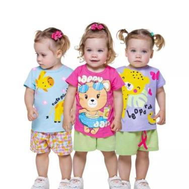 Imagem de Kit Sortido 14 Peças de Roupas bebê Menina Conjunto Verão Roupas Infan