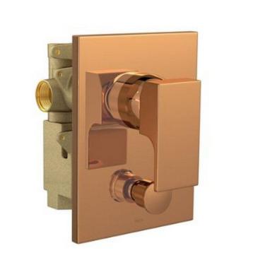 Imagem de Misturador Monocomando para Chuveiro com Desviador para Banheira Unic 2294 Red Gold 