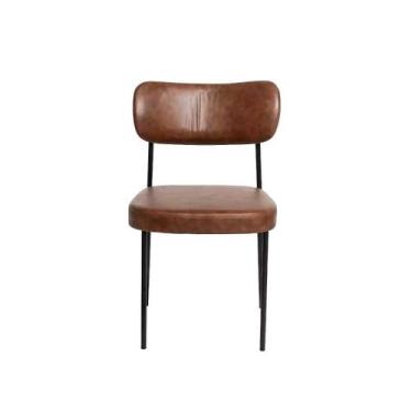 Imagem de Cadeira Sala de Jantar pés em Aço Verona Sintetico Ds Home, Sintético 