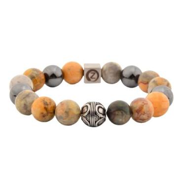 Imagem de Zen-Z - Pulseiras Karma Premium para Clareza, Aterramento, Vitalidade e Sabedoria, Premium Karma - Sand Onyx, S/M - Upto 18 cm