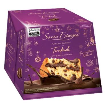 Imagem de Panettone Santa Edwiges Trufado com Gotas de Chocolate 500g