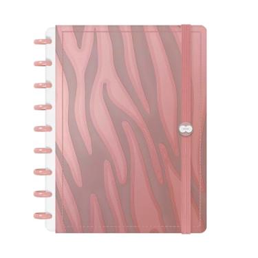 Imagem de Caderno De Disco Iscool Inteligente M Natural Fashion Zebra Rosê