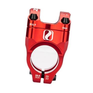 Imagem de UGPLM Suporte de bicicleta de estrada, suporte de garfo dianteiro para reparo, diâmetro do guidão 1,25" de substituição para bicicletas BMX Downhill, Vermelho