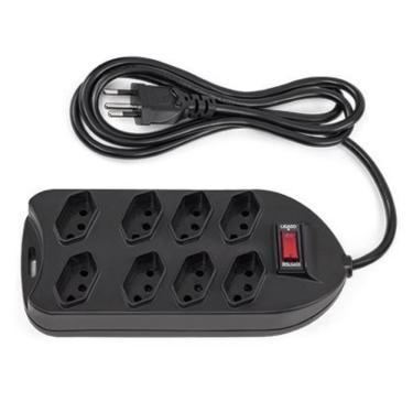 Imagem de Filtro De Linha 8 Tomadas Epe1008 Preto Intelbras