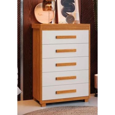 Imagem de Comoda PARIS 5 gavetas YpÊ/OFF WHITE