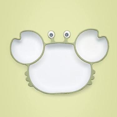 Imagem de Tigelas bebê silicone sugador talheres para bebê caranguejo dos desenh