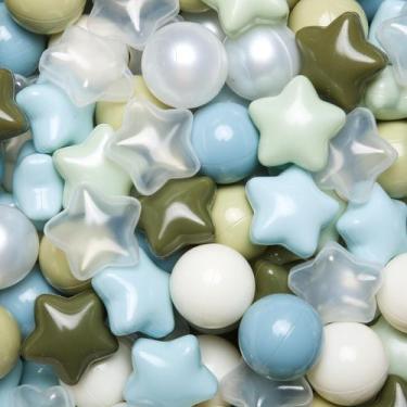 Imagem de Ball Pit Balls TRENDPLAY Star 200 para crianças pequenas com caixa de 