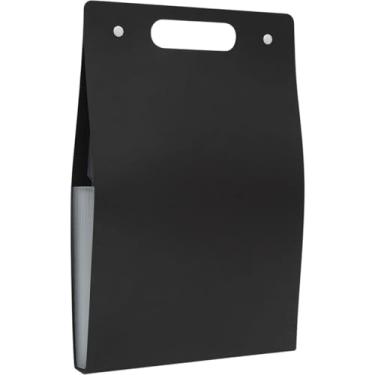 Imagem de Pasta Sanfonada, Polibras, Plástica, A4, 12 Divisões, Vertical, Preta