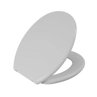 Imagem de Assento SanitáRio Oval Universal | Tampa PráTica Com Design Moderno Para Seu Banheiro(Branco)