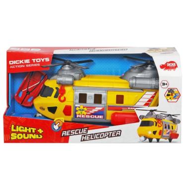 Imagem de Helicóptero de resgate Dickie Toys com luzes e sons para crianças 