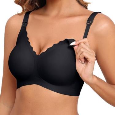 Imagem de Sutiãs de amamentação ProKloud Seamless Supportive Maternity Black