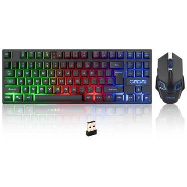 Imagem de Combinação de teclado e mouse para jogos sem fio CHONCHOW Recarregável