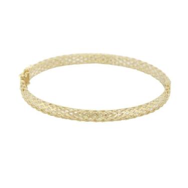 Imagem de Bracelete Feminino Trançado Ouro 18K 750 18 cm - JOIE JOIAS FINAS