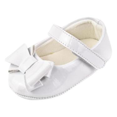 Imagem de Sapatinho Sapatilha Bebê Legal Batizado Pronta Entrega Branca - Bebê M