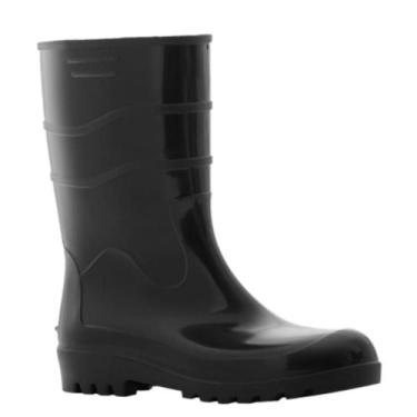 Imagem de Bota de borracha cano longo Preto, frigorifico, açougue, limpeza Pvc -