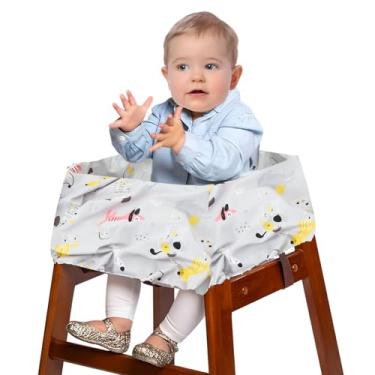 Imagem de Capa de carrinho de bebê portátil à prova d'água de poliéster para carrinho de compras, capa de cadeira alta para compras em restaurantes (1 pacote, estilo 5)