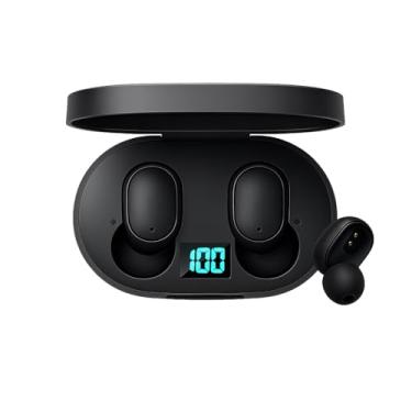 Imagem de Fone de Ouvido TWS Bluetooth 5.0, Preto, Display Digital LED, Resistente à Água, Carregamento por Case 350mAh, 3 Horas de Autonomia, Redução de Ruído