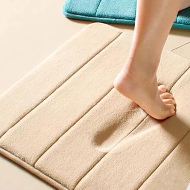 Imagem de Tapete de Banheiro Super Soft 40x60cm – Antiderrapante, Ultra Macio e Absorvente | Conforto e Estilo para Piso Seco – Ideal para Lavabo, Box e Suíte (MARROM)