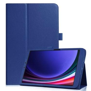 Imagem de Capa fina para Galaxy Tab S9 11 polegadas 2023 (SM-X71), capa protetora premium à prova de choque para Samsung Galaxy Tab S9, azul escuro