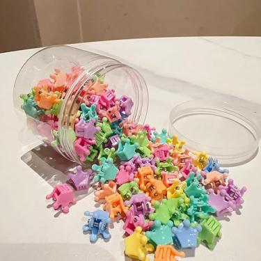 Imagem de Mini grampos de cabelo de coroa 100 peças, clipes de garra pequenos, grampos de mandíbula, grampos de cabelo, presilhas de cabelo, acessórios de cabelo para mulheres e meninas
