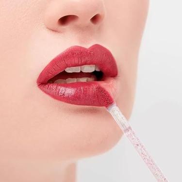 Imagem de 50 peças de varinhas labiais descartáveis, pincéis aplicadores de batom, ferramenta aplicadora, kits de ferramentas de beleza e maquiagem - rosa