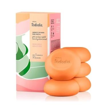 Imagem de Todo dia Sabonete em Barra Puro Vegetal, Manga Rosa e Água de Coco, 5 Unidades, 90g cada