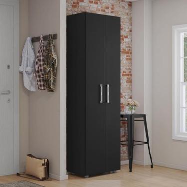 Imagem de Armario Multiuso 2 Portas 189x54 Cm Beatriz Preto Reajl Moveis Preto