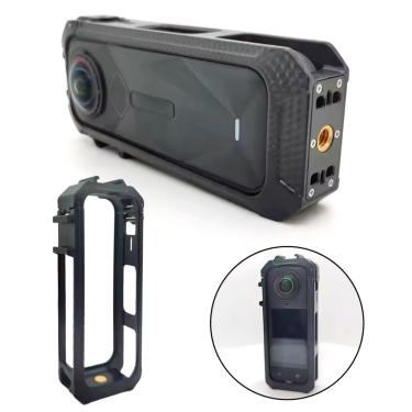 Imagem de Frame/Moldura com Entradas de Flash e Microfone para Insta360 X5